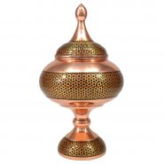 شکلات خوری مس و خاتم 28 سانتی متر